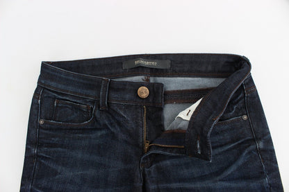 Ermanno Scervino Blaue Slim Jeans Denim Hose Skinny Leg Stretch