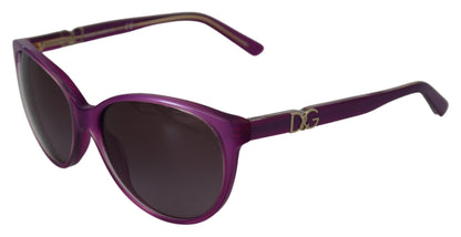 Dolce &amp; Gabbana – DG4171P – Runde Sonnenbrille mit violettem Acetatrahmen