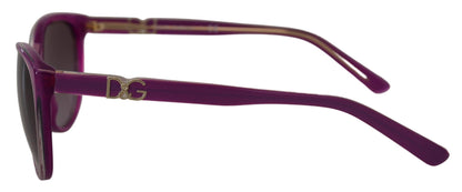 Dolce &amp; Gabbana – DG4171P – Runde Sonnenbrille mit violettem Acetatrahmen