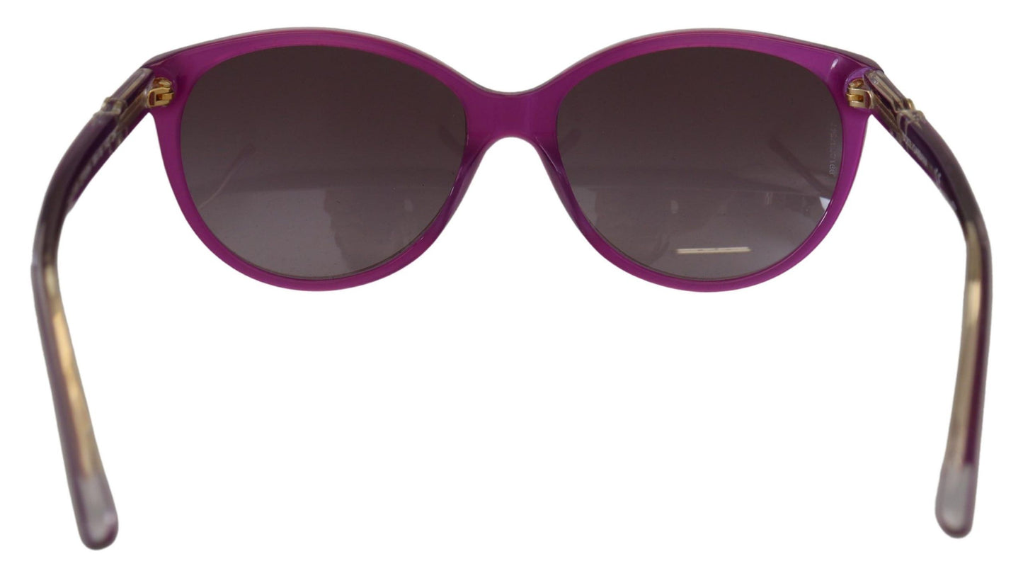 Dolce &amp; Gabbana – DG4171P – Runde Sonnenbrille mit violettem Acetatrahmen
