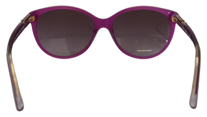 Dolce &amp; Gabbana – DG4171P – Runde Sonnenbrille mit violettem Acetatrahmen