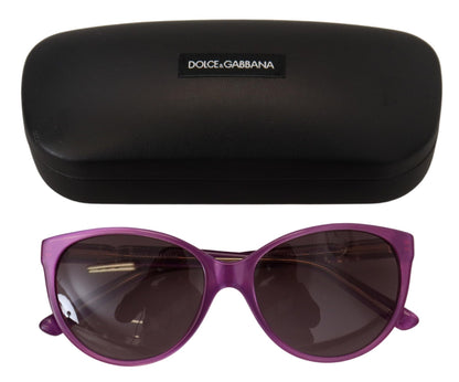 Dolce &amp; Gabbana – DG4171P – Runde Sonnenbrille mit violettem Acetatrahmen