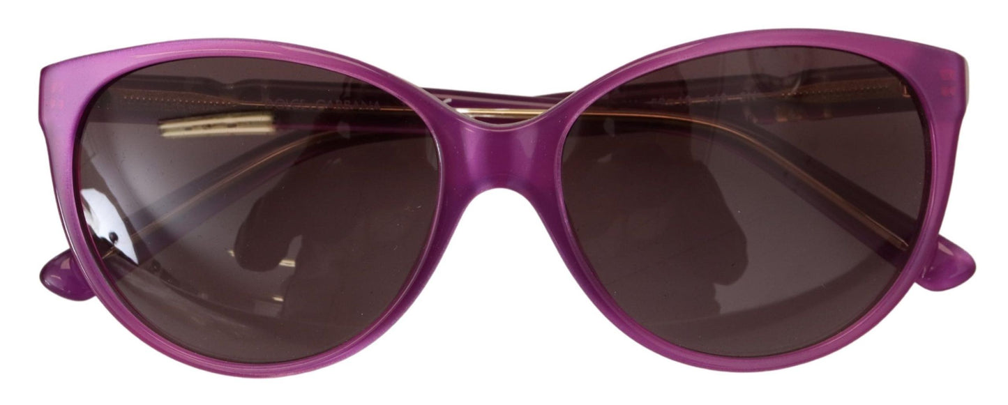 Dolce &amp; Gabbana – DG4171P – Runde Sonnenbrille mit violettem Acetatrahmen