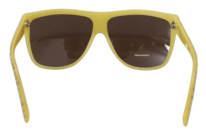Dolce &amp; Gabbana – DG4125 – Sonnenbrille mit quadratischen Gläsern aus Acetat mit gelben Sternen