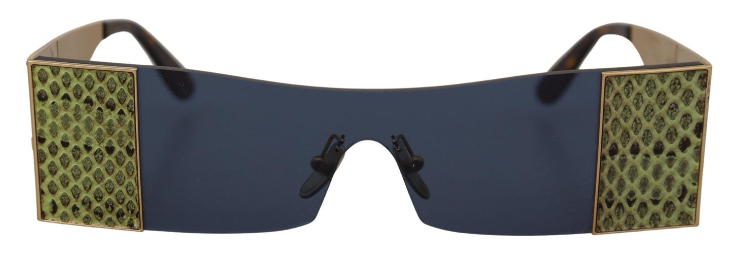 Dolce &amp; Gabbana – Rechteckige Sonnenbrille aus goldenem Metall DG2263