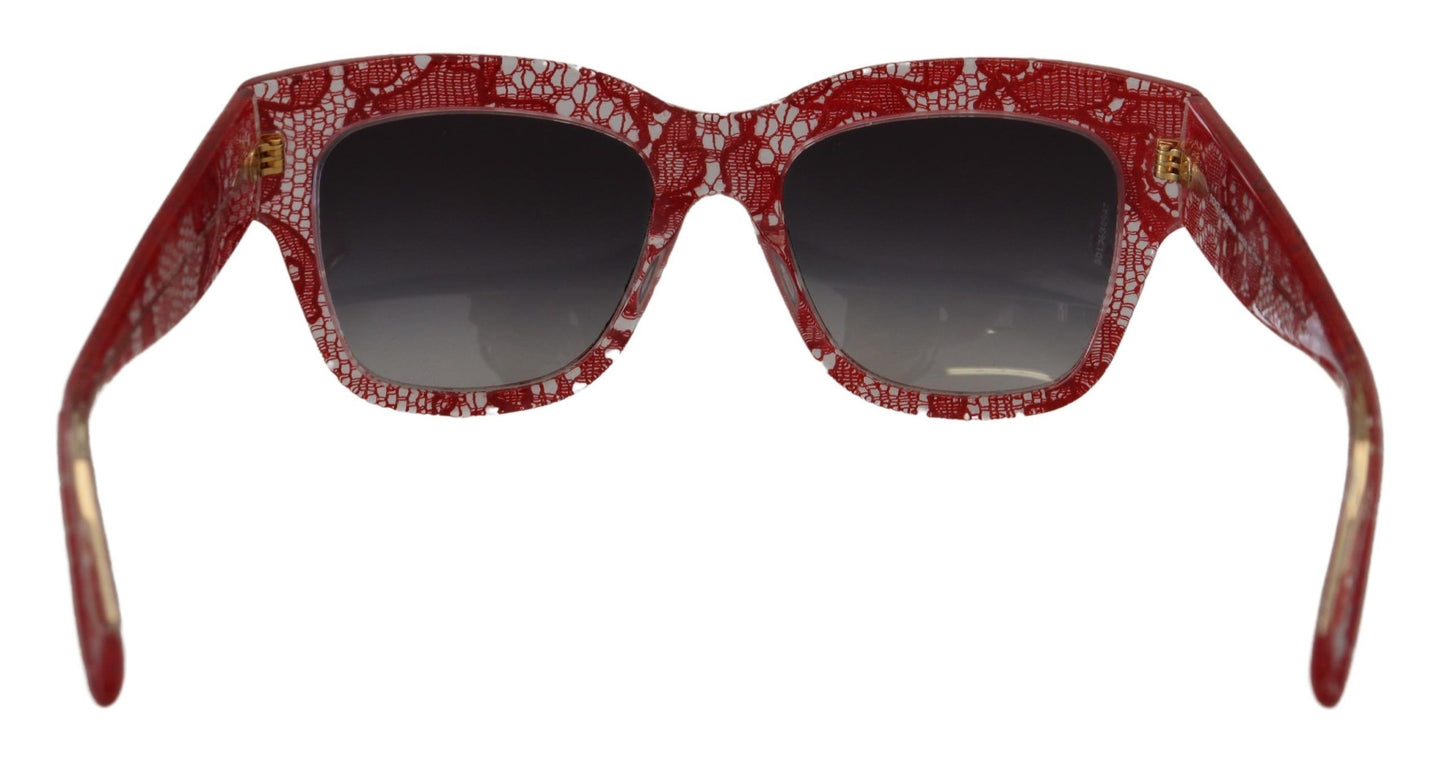 Dolce &amp; Gabbana Sonnenbrille mit rechteckiger Acetat-Spitze DG4231