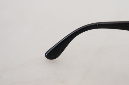 Dolce &amp; Gabbana – Polarisierte Sonnenbrille DG4326 mit Schmetterlingsmotiv und schwarzen Goldpailletten