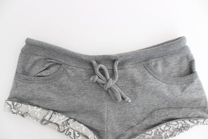 Ermanno Scervino الملابس الداخلية رمادي قصير شورت ملابس النوم Hotpants