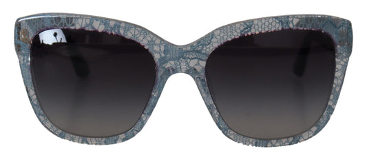 Dolce &amp; Gabbana – DG4226 – Sonnenbrille aus blauem Acetat mit rechteckiger Spitze