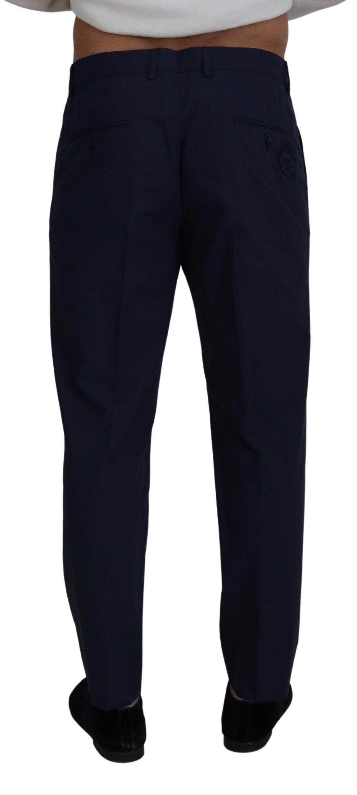Dolce &amp; Gabbana Blaue Chinos mit schmaler Passform