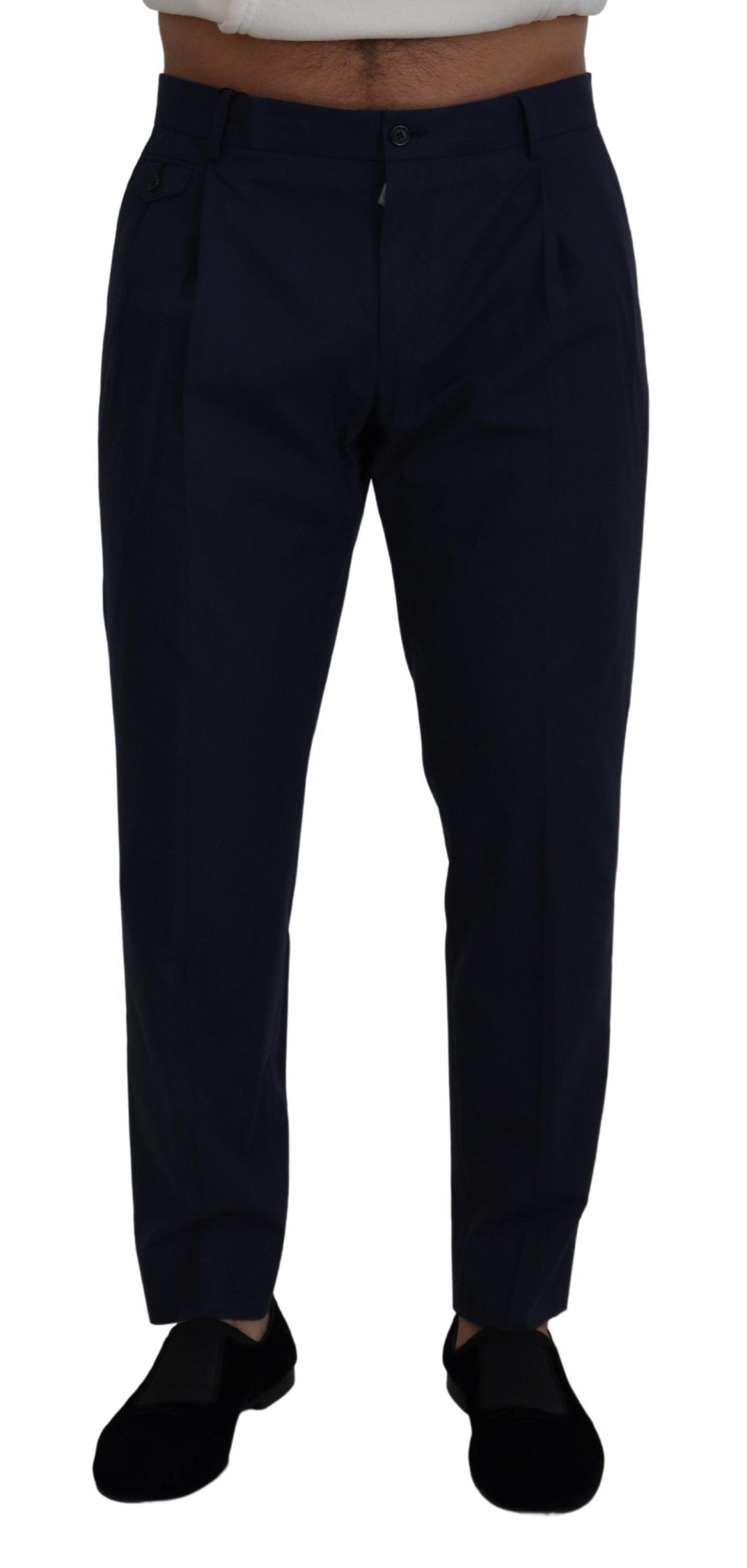Dolce &amp; Gabbana Blaue Chinos mit schmaler Passform