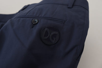 Dolce &amp; Gabbana Blaue Chinos mit schmaler Passform