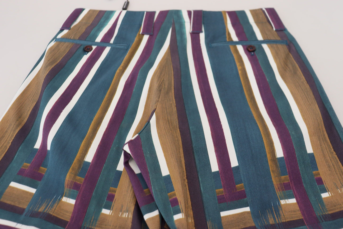 شورت قطني مطاطي مخطط متعدد الألوان من دولتشي آند غابانا