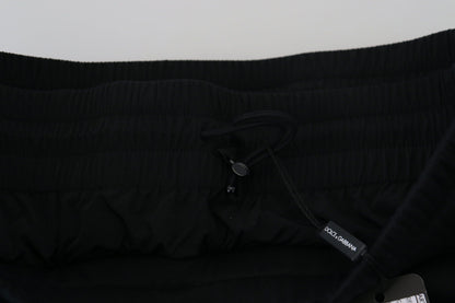 Dolce &amp; Gabbana – Schwarze Bermuda-Cargo-Shorts aus Baumwolle