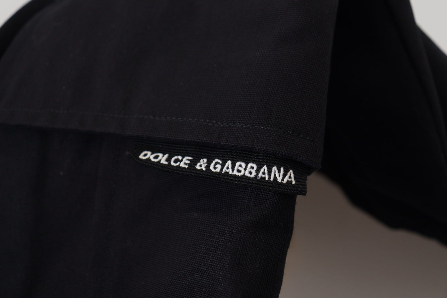 Dolce &amp; Gabbana – Schwarze Bermuda-Cargo-Shorts aus Baumwolle