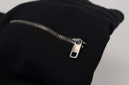 Dolce &amp; Gabbana – Schwarze Bermuda-Cargo-Shorts aus Baumwolle