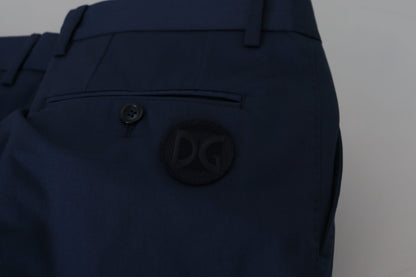 Dolce &amp; Gabbana Blaue Chinos Baumwollstretch-Freizeitshorts