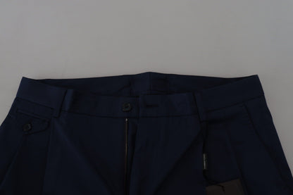 Dolce &amp; Gabbana Blaue Chinos Baumwollstretch-Freizeitshorts
