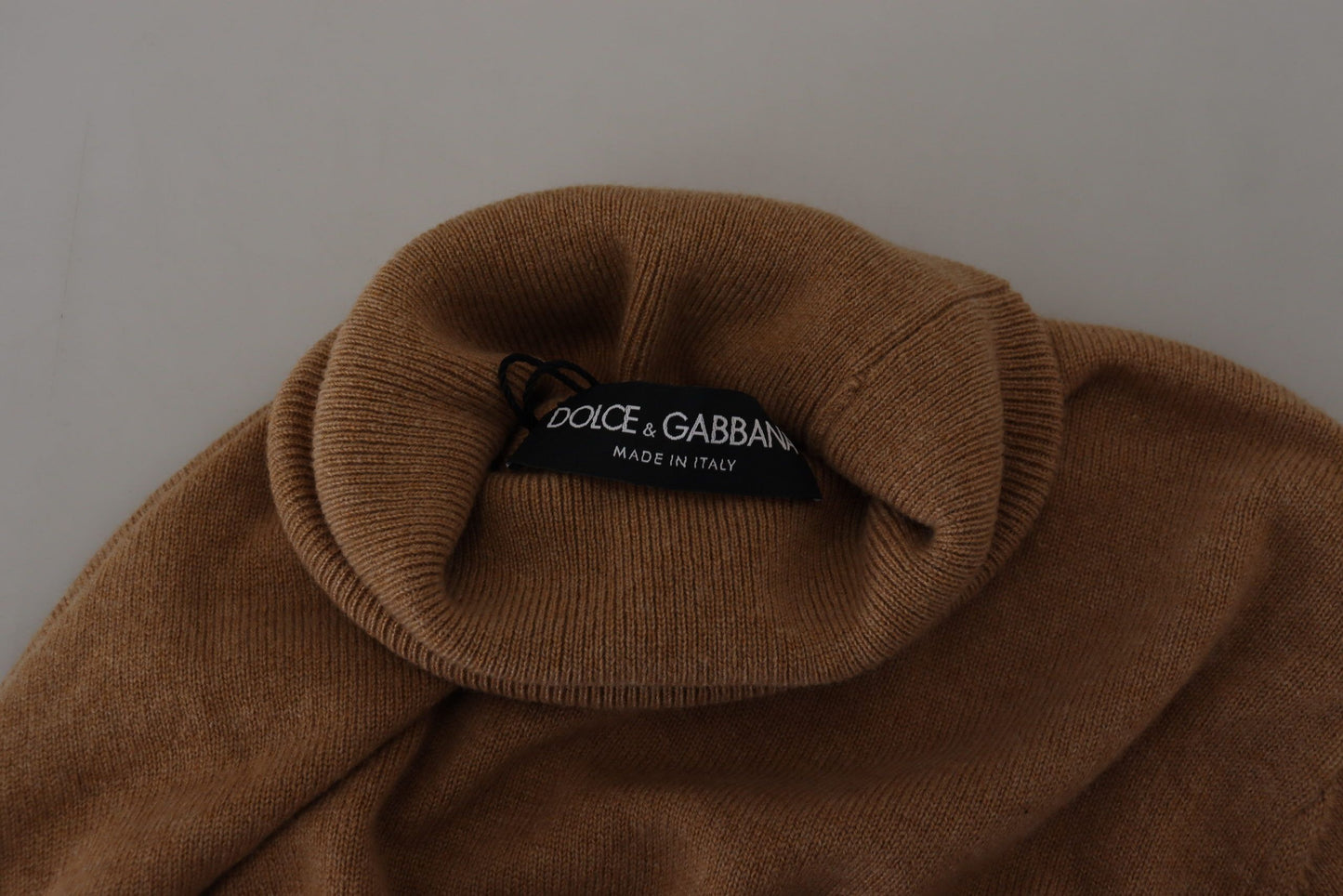 Dolce &amp; Gabbana Beige Kaschmir Rollkragenpullover