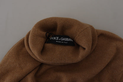 Dolce &amp; Gabbana Beige Kaschmir Rollkragenpullover
