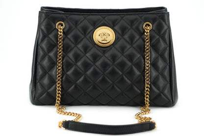 Versace – Elegante, gesteppte Tragetasche aus Nappaleder