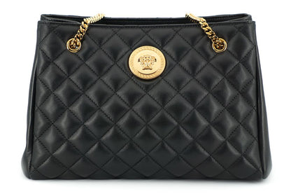 Versace – Elegante, gesteppte Tragetasche aus Nappaleder