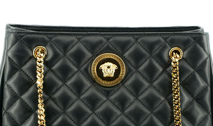 Versace – Elegante, gesteppte Tragetasche aus Nappaleder