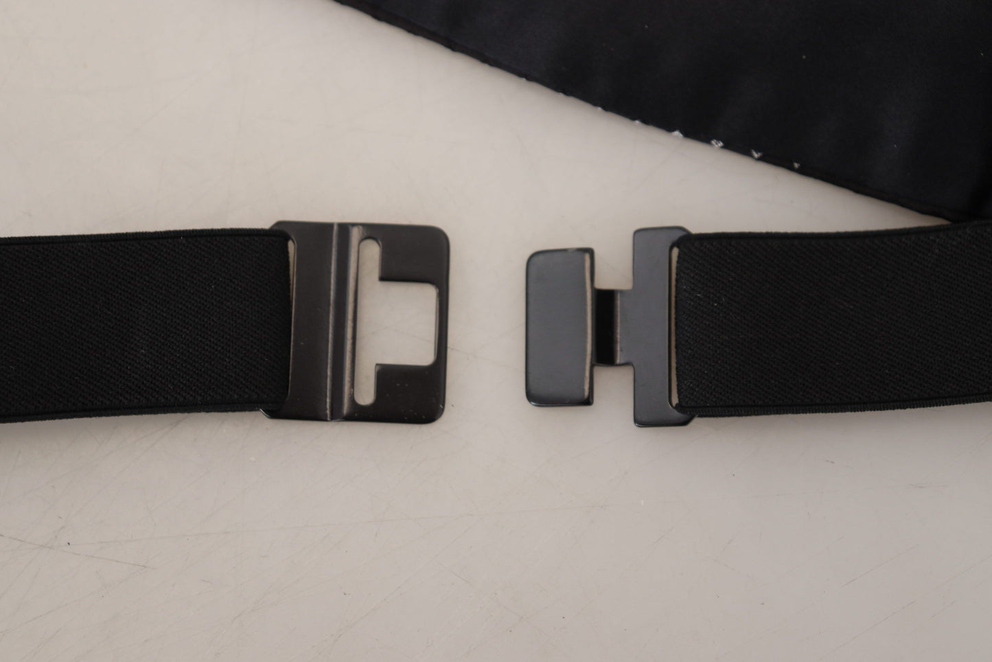 Dolce &amp; Gabbana – Schwarzer, gepunkteter, breiter Gürtel für Herren