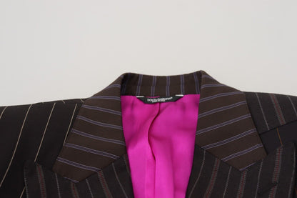 Mehrfarbiger SICILIA-Blazer mit Patchwork-Streifen von Dolce &amp; Gabbana
