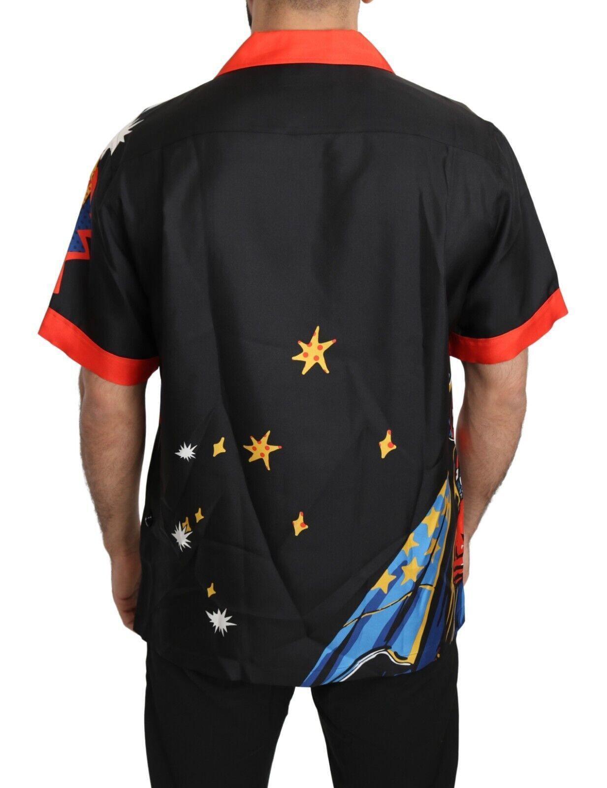 Dolce &amp; Gabbana – Freizeithemd mit mehrfarbigem Print und kurzen Ärmeln