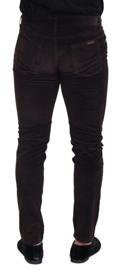Dolce &amp; Gabbana Braune Cordhose für Herren