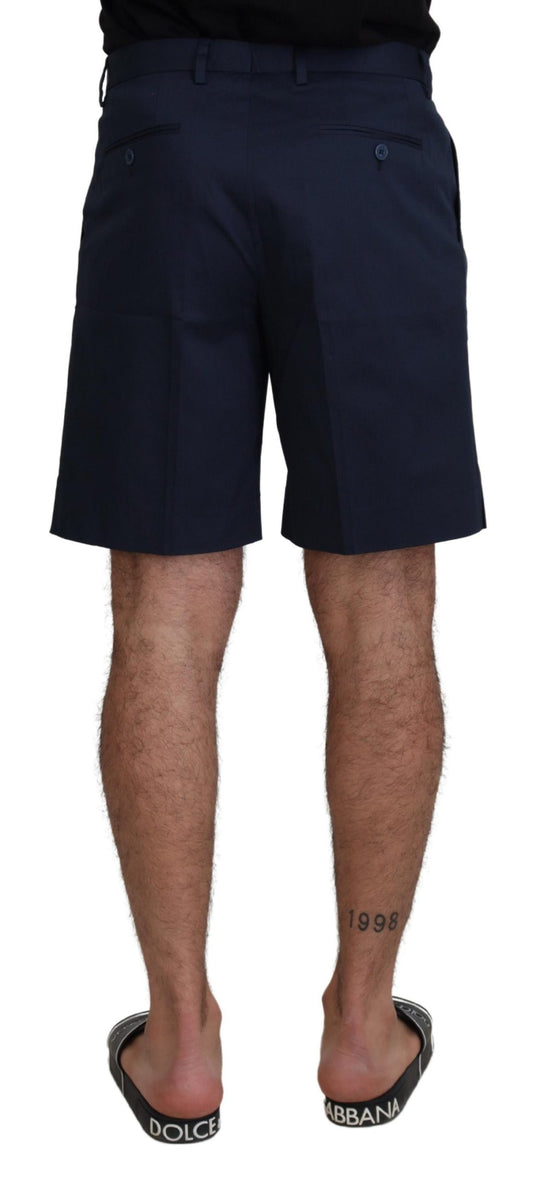 Dolce &amp; Gabbana Blaue Chinos Baumwollstretch-Freizeitshorts