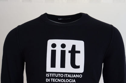 Dolce &amp; Gabbana Blauer Kaschmirpullover mit iit-Print