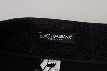Dolce &amp; Gabbana – Schwarze Skinny-Jeans aus verwaschener Baumwolle