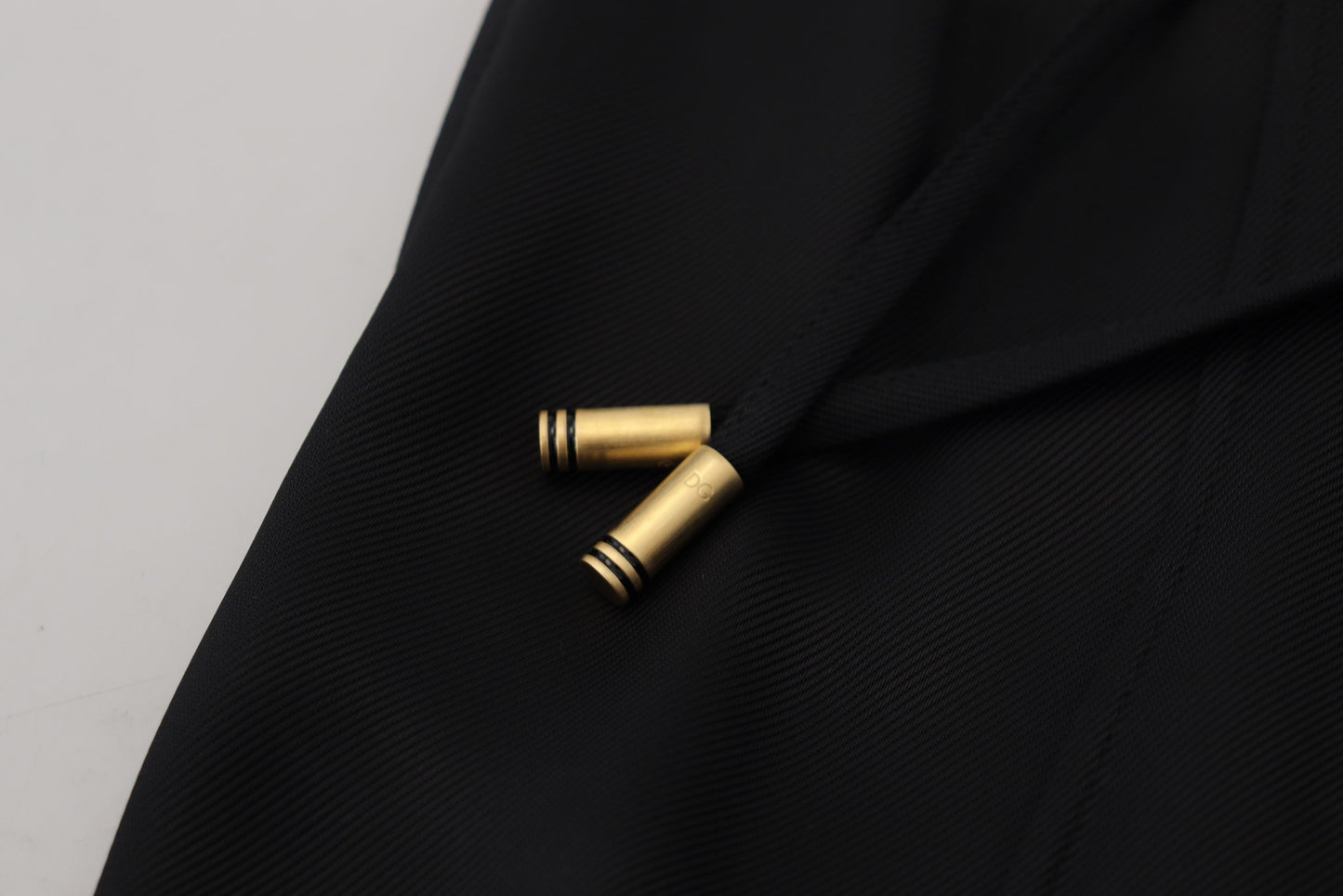 Dolce &amp; Gabbana – Schwarze, gerade geschnittene Baumwollhose