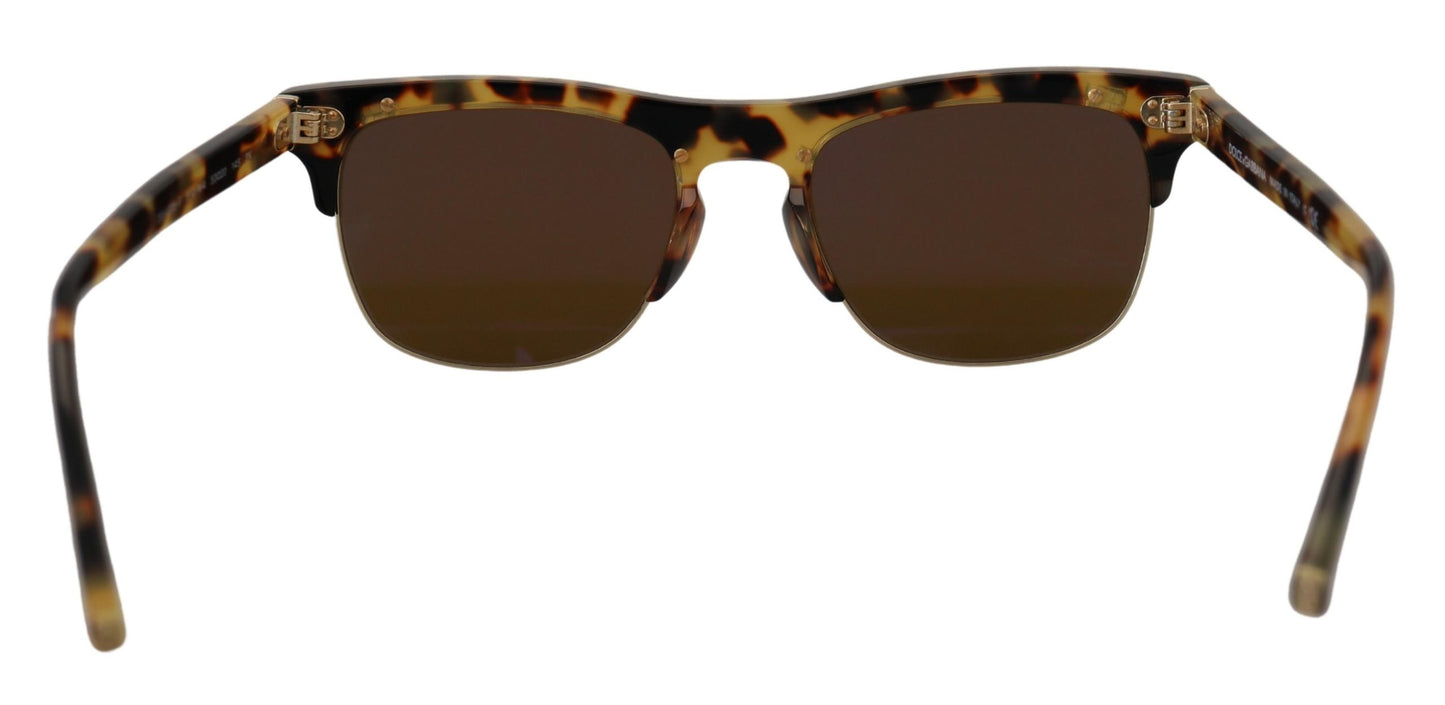 Dolce &amp; Gabbana Braungold Acetat Havana DG430A Sonnenbrille