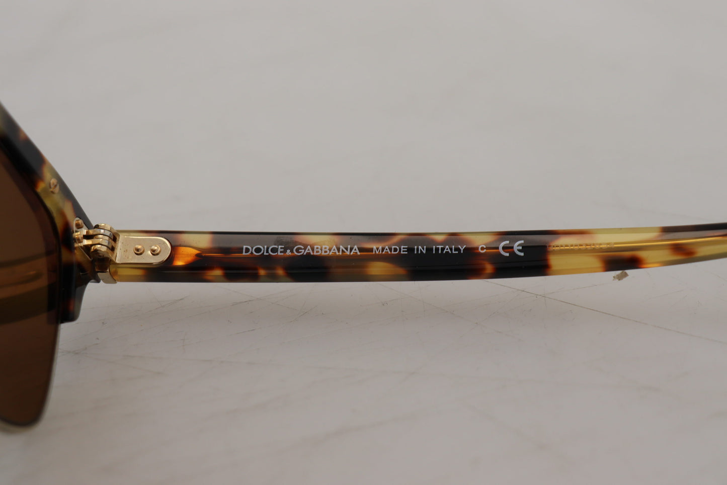 Dolce &amp; Gabbana Braungold Acetat Havana DG430A Sonnenbrille