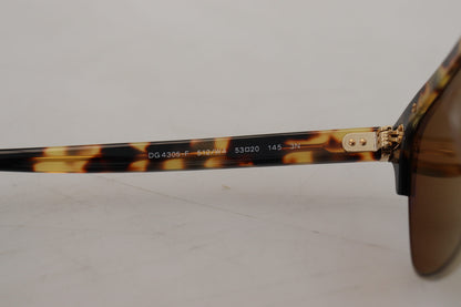 Dolce &amp; Gabbana Braungold Acetat Havana DG430A Sonnenbrille