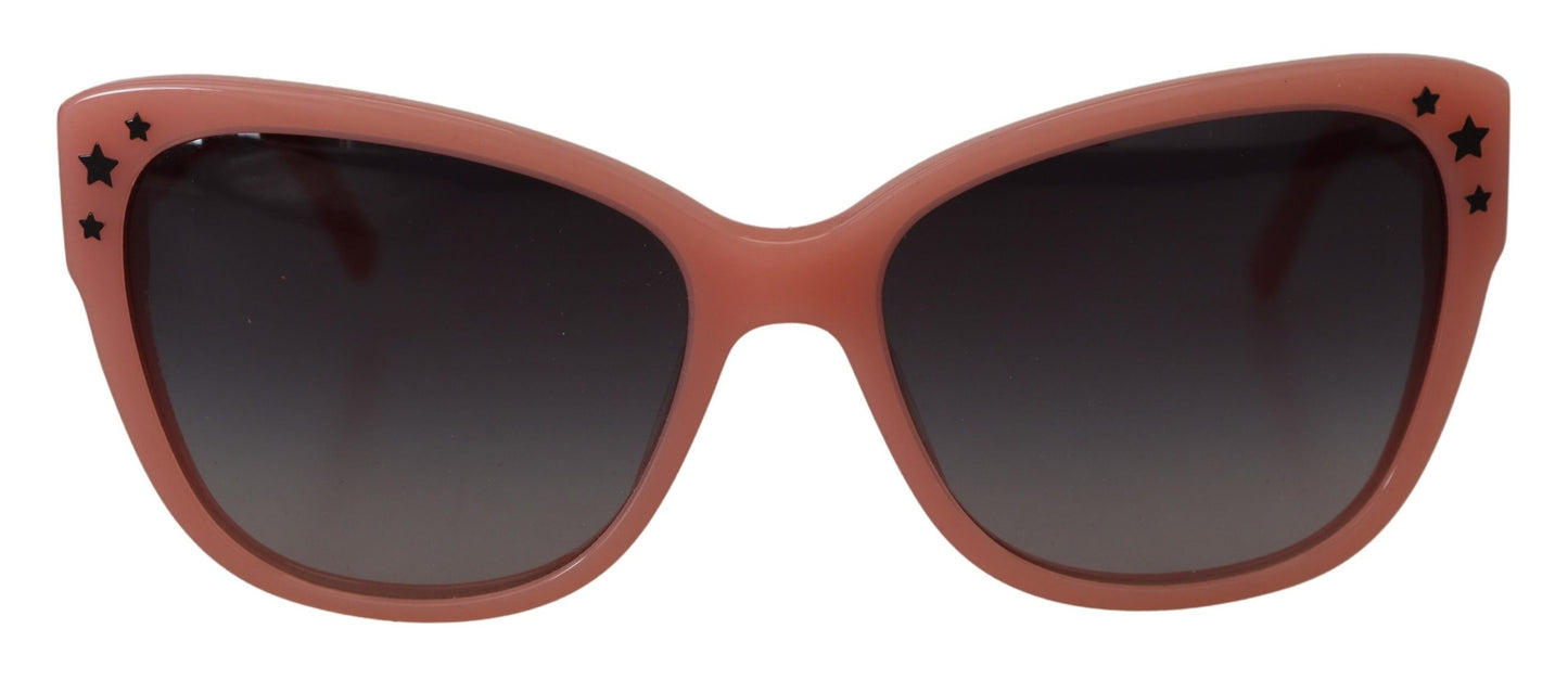 Dolce &amp; Gabbana – DG4124 – Sonnenbrille mit rosa Acetatrahmen und Sternenverzierung