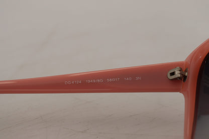 Dolce &amp; Gabbana – DG4124 – Sonnenbrille mit rosa Acetatrahmen und Sternenverzierung