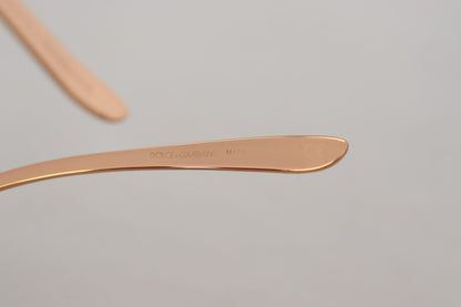 Dolce &amp; Gabbana DG2202 Sonnenbrille mit Roségold-Paillettenstickerei