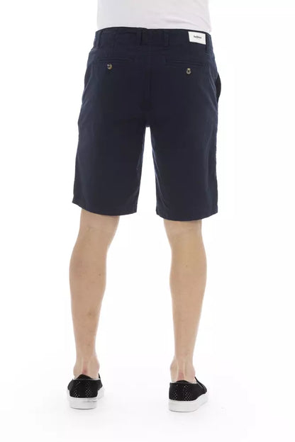Baldinini Trend Herren-Bermudashorts aus blauer Baumwolle