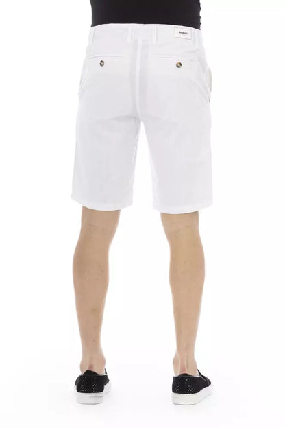 Baldinini Trend Weiße Herren-Bermudashorts aus Baumwolle