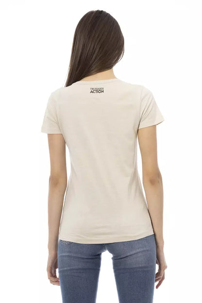 Trussardi Action Beige Baumwolle Damen T-Shirt