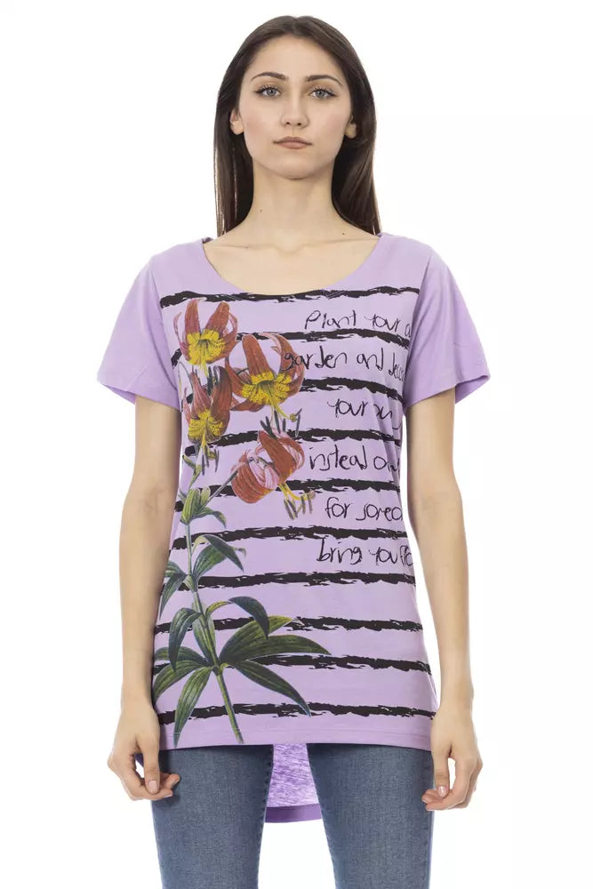 Trussardi Action Lila Baumwolle Damen T-Shirt