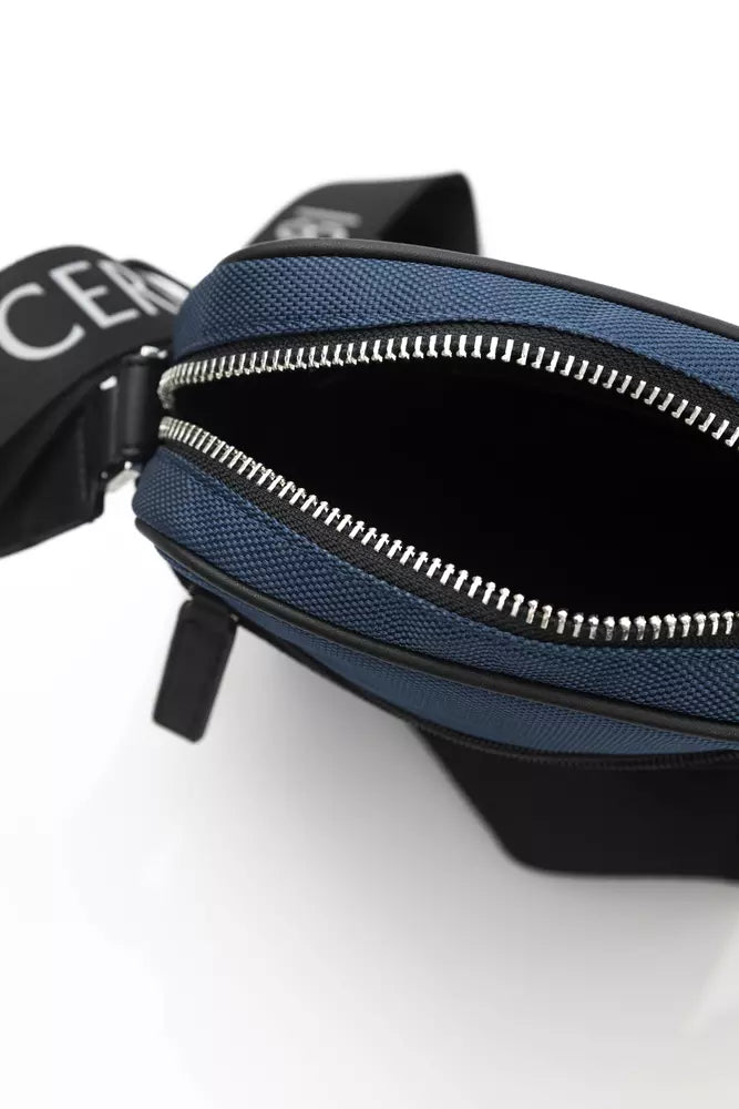 Cerruti 1881 Damen-Umhängetasche aus blauem Leder
