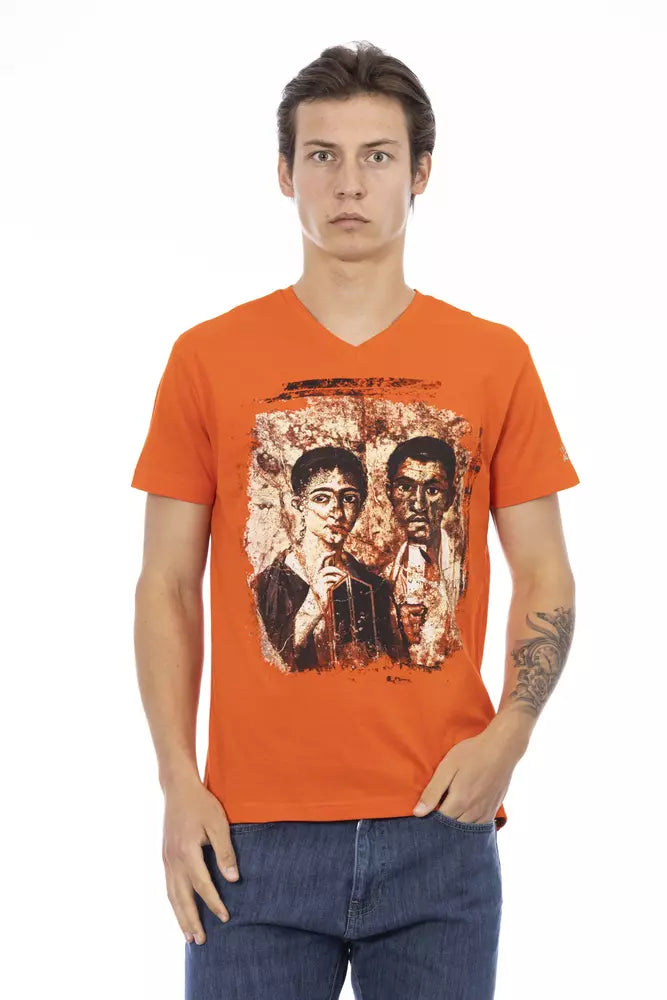 Trussardi Action Orange Baumwolle Herren T-Shirt