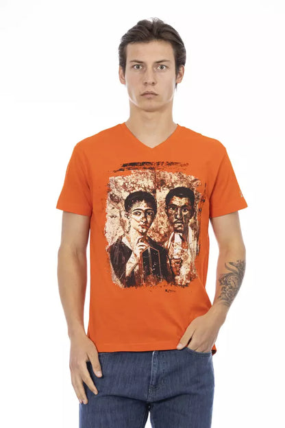 Trussardi Action Orange Baumwolle Herren T-Shirt