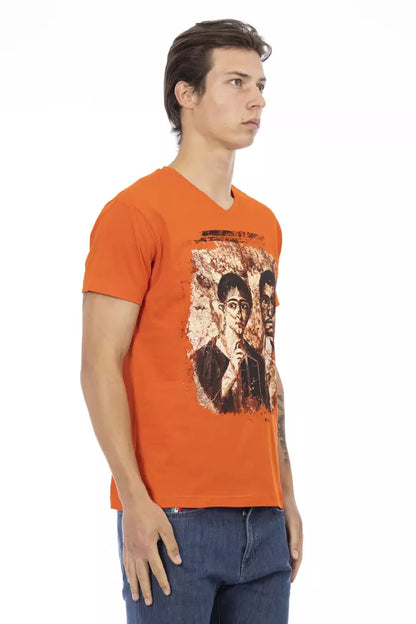 Trussardi Action Orange Baumwolle Herren T-Shirt