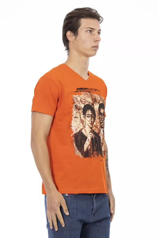 Trussardi Action Orange Baumwolle Herren T-Shirt